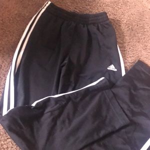 Black adidas joggers